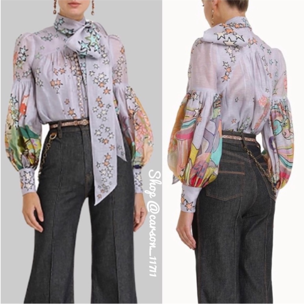 Zimmermann Concert Tie Neck Blouse - Picture 5 of 13